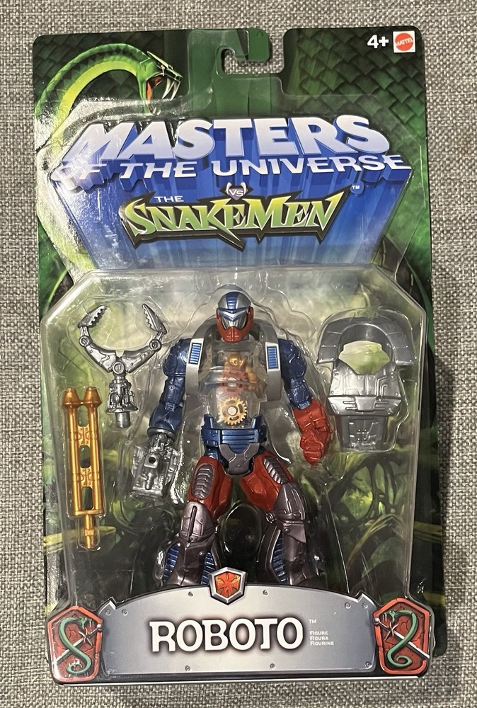 Masters Of The Universe MOTU The Snake Men Roboto Figure BUBBLE SEPARATION