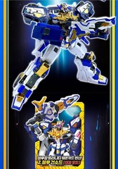 Metal Cardbot S Season2 BLUE COP TRINITY Transformer Robot Car Figure Toy New