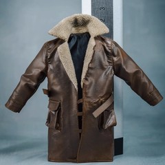 1/10 Windbreaker Coat heroes Bane Fur Long For 7inch Soldier Action Figure Body