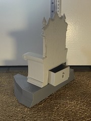 Custom Unpainted Warlord Throne – for Mythic Legions or Savage Crucible