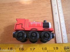 Thomas the Tank Engine James + Tender FOR DISPLAY ONLY wooden NM/M NICE!