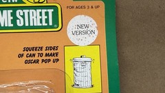 Vtg Original 1986 Tara Toy SESAME STREET OSCAR THE GROUCH Action Figure 7100 MOC