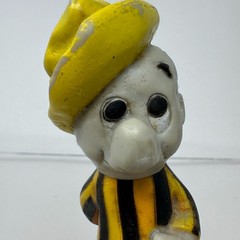 Walt Kelly Pogo Possum Figure Black Yellow Stripes Shirt Vinyl Vintage DAMAGED