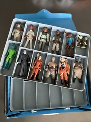 15 Vintage Star Wars Action Figures & Case Kenner 1977