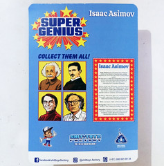 Super Genius 4.75 inches x 4 figures, Einstein, Tesla, Sagan, Asimov. Not a Toy