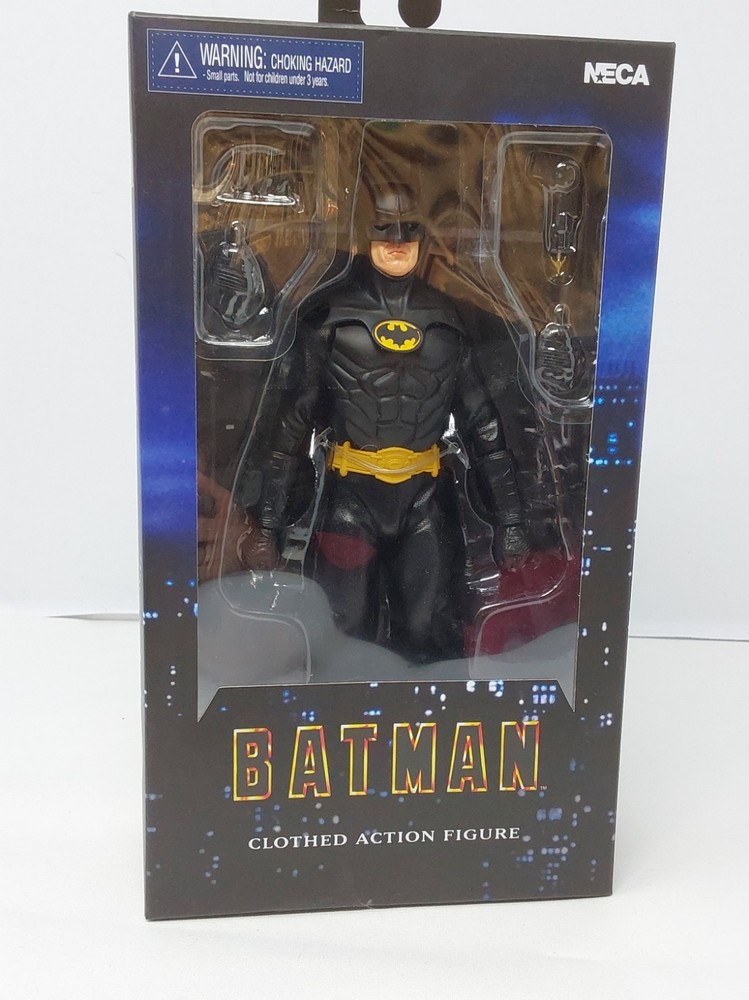 NECA BATMAN RETURNS BATMAN 8 In CLOTHED ACTION FIGURE Michael Keaton