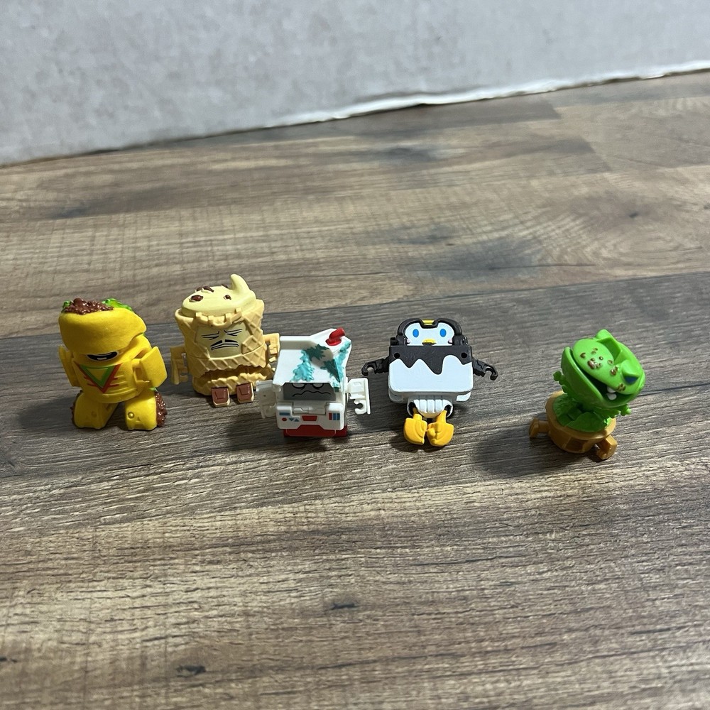 Hasbro Transformers Botbots Mixed Lot Of 5 Venus Frogtrap Grumpy Hawt Mess Taco