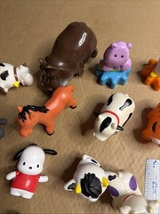 Large Lot Of 70 Animal Figures Horse Elephant Farm Hippo Tiger