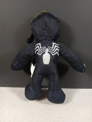 Marvel Spiderman Super Hero Venom 6” Plush Keychain Push Clip New