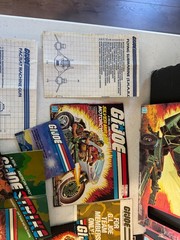 Vtg GI Joe ARAH Paperwork Lot Instructions Blueprints Catalogs Stickers 1982-85