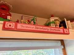 Vintage 1982(?) Strawberry Shortcake Store Display Shelf Talker Good condition