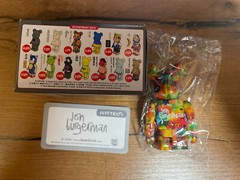 Medicom Bearbrick Be@rbrick Series 46 Pattern – Jon Burgerman with card box NEW