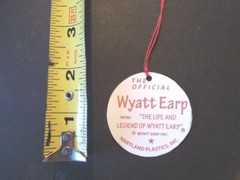 1950’s Wyatt Earp Hartland for Western Rider set custom 1 Hang Tag