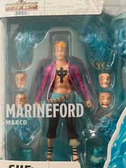 Bandai S.H.Figuarts Marco Marineford Summit War Ver. Action Figure New in Stock
