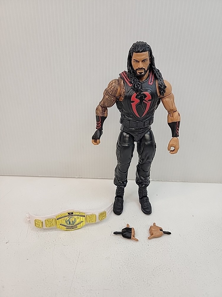 WWE Roman Reigns Elite 65 Mattel Wrestling Action Figure Raw Smackdown IC Belt
