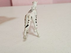 Vintage Bendable, Rubbery 2 x 3 inch Zebra Animal Figure