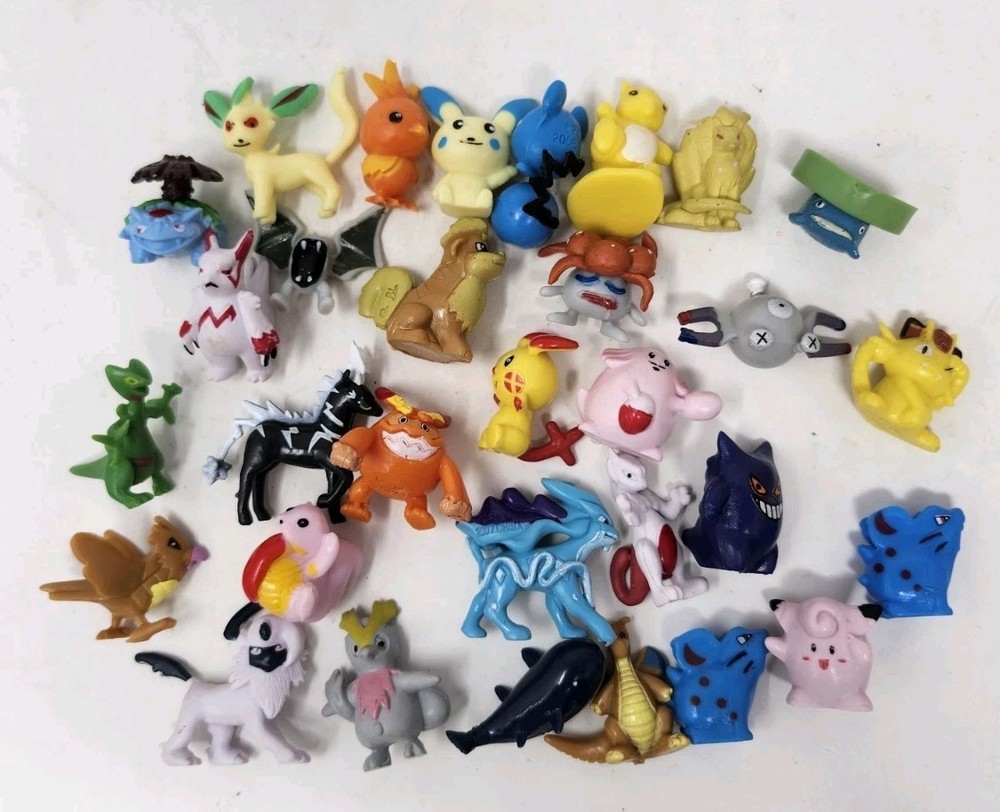 Lot of 20+ Pokémon Mini Figures – PK & PW China PVC Toys – Bulk Mix – Zubat