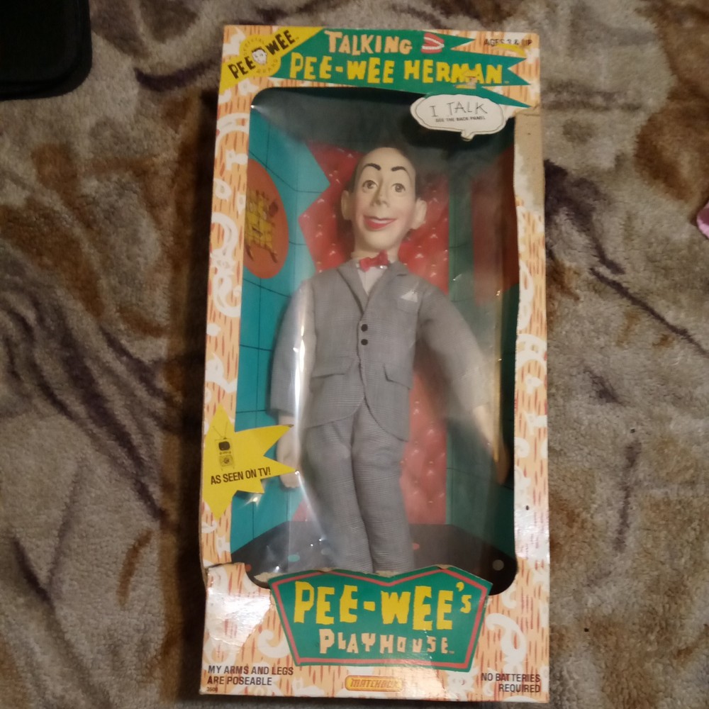 Matchbox Talking Pee Wee Herman Vintage 1987 in Box EXCELLENT Pee Wees Playhouse