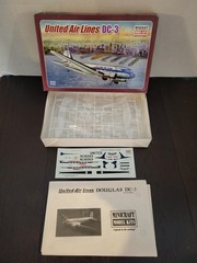 United Air Lines DC-3 1/144 MINICRAFT Plane Model Kit MIB NEW Unbuilt