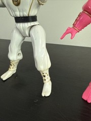 1995 Mighty Morphin Ninja Ranger Pink And White Action Figures Vintage