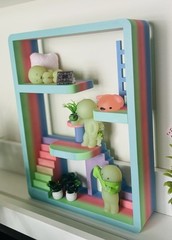Loft Apartment Display For Smiski, Sonny Angel | Shelf, Desk | 6 Colors Options