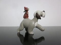 Applause 101 Dalmatians Colonel Sheep Dog & Sergeant Tibbs Cat PVC Figure