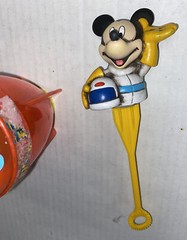 For Restore Parts Vintage Mickey Mouse Rocket Space Bubbles Toy