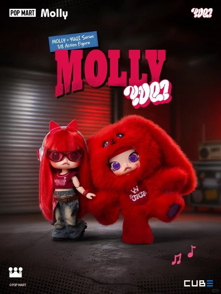 Authentic Pop Mart Molly × YUQI 1/8 Action Figure 1 Random Sealed NEW