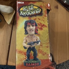 NECA HEAD KNOCKERS HANDPAINTED RAMBO BOBBLE HEAD FIGURE SYLVESTER STALLONE