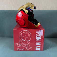 Autoking Iron Man Gold MK5 Helmet Electronic Voice Activated Open&Close Mask New