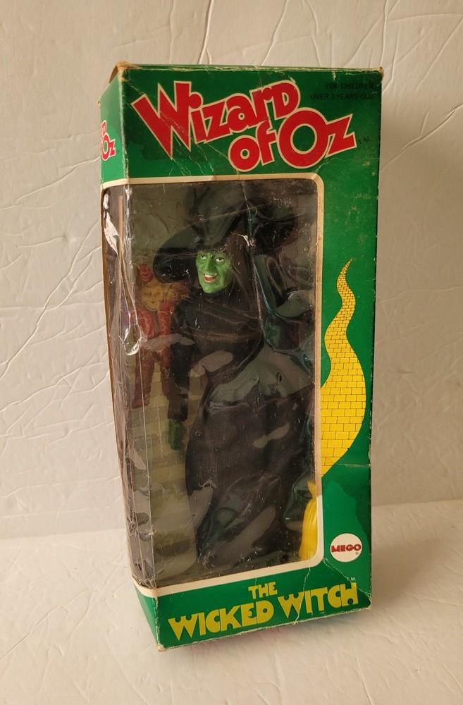 MEGO Wizard of Oz WICKED WITCH of WEST 8″ Figure DOLL w/BROOM 1974 NEW in BOX