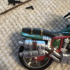 Lot Of 3 Vintage Playmates TMNT Ninja Turtles Action Figures & Motorcycle 2002