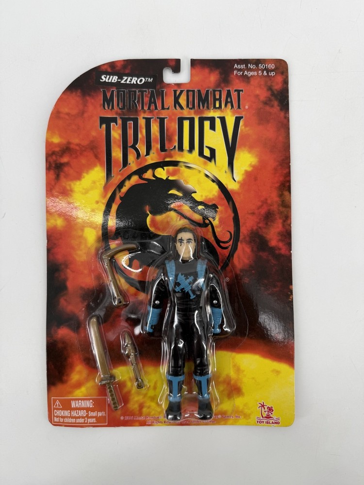 Sealed Sub Zero Mortal Kombat Trilogy 1996 Vintage Action Figure Toy Island