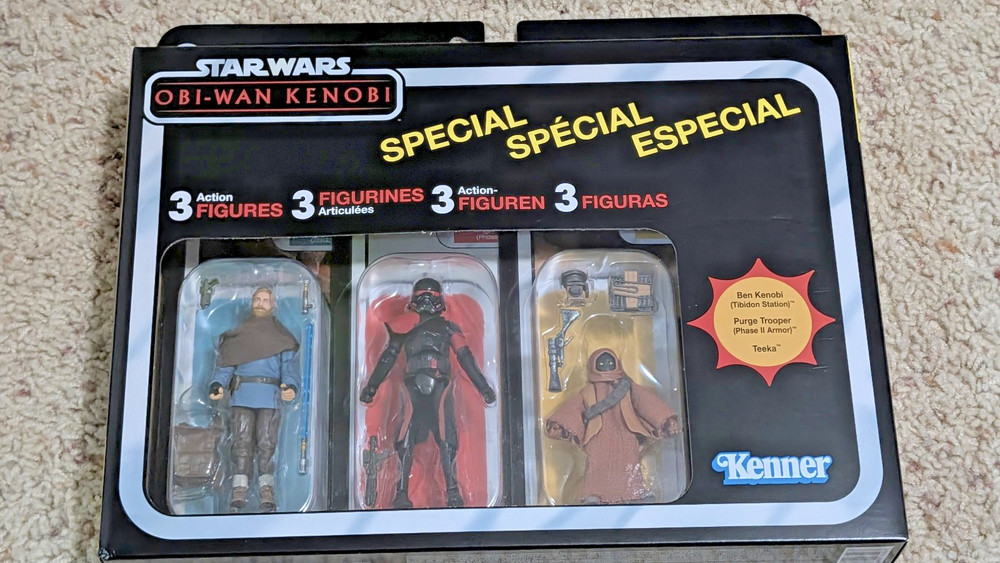 Star Wars Vintage Collection Obi-Wan Kenobi Kenobi Teeka Purge Trooper 3 Pack