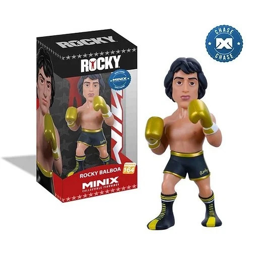 Minix Collectible Rocky Balboa #164 Chase RARE Action Figurine with GOLD GLOVES