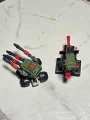 Gi Joe PAC Rat Flame Thrower Machine Gun Lot No Remotes