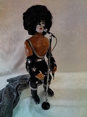DOLL 1/6 FIGURE SCALE MINI REPLICA CORDED 7″ to 12″ MICROPHONE STAND METAL