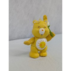 Vintage Care Bears Funshine Bear 80s Poseable Figure Kenner W/ Catcher Net