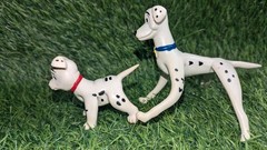 Vintage 101 Dalmatians Toys LOT Bend-Ems Bendy Bendable Figures Rolly & Perdita