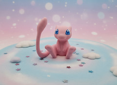 Mythical Creature Mini Figure, 3D Printed Pink Figurine, Retro Gaming Desk Decor