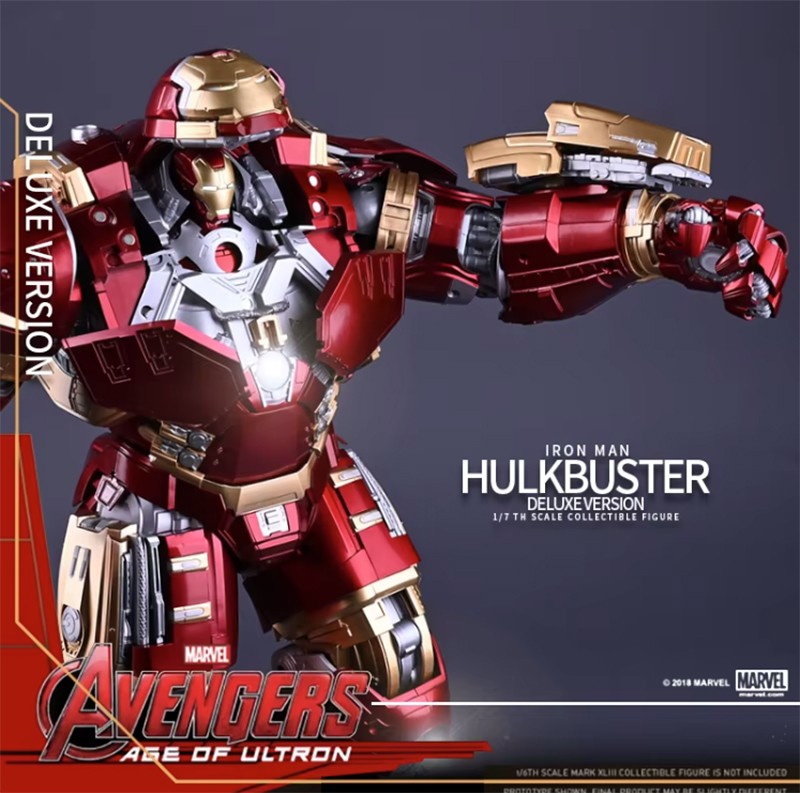 18″ Iron Man Hulkbuster Marvel Avengers MK-44 Deluxe LED Action Figure Model Kit