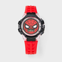 Spider-Man Flashing LCD Watch – Red New Digital Time 43mm TPU Band NEW