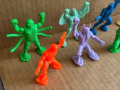 RARE Marvel Superhero Hard Plastic 3″ ACTIVATED Knockoff Action Figures (11)