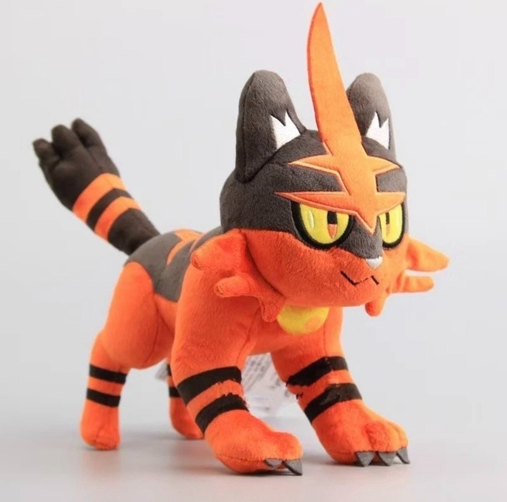 30cm Anime Orange Torracat Plush | Cute Fire Cat Tiger Doll | Soft Stuffed Toy |