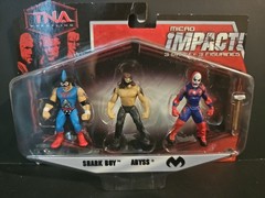 TNA Micro Impact 3 Pack – Shark Boy Abyss Suicide – NEW Jakks Figures Series 1