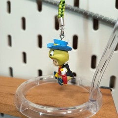 KEWPIE Baby as DISNEY JIMINY CRICKET 1″ Mini Figure KEYCHAIN CHARM Toy Miniature