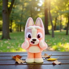 Bluey Fuzzies YOU PICK! Flocked Bluey & Friends Figures Series 1 Blind Boxes