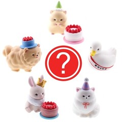 Japanese Blind Box Capsule Cute Animal Birthday Cake Food Gashapon Toy Figure