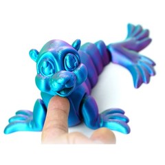 7.1inch 3D Printed Seal Model,Articulated Animals figure,Fidget Toys Home Decor