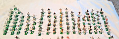 Large Lot (300) Tudor Electric Football Players with some Bases & accessoriess